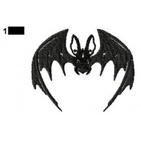 Bat Embroidery Design 02